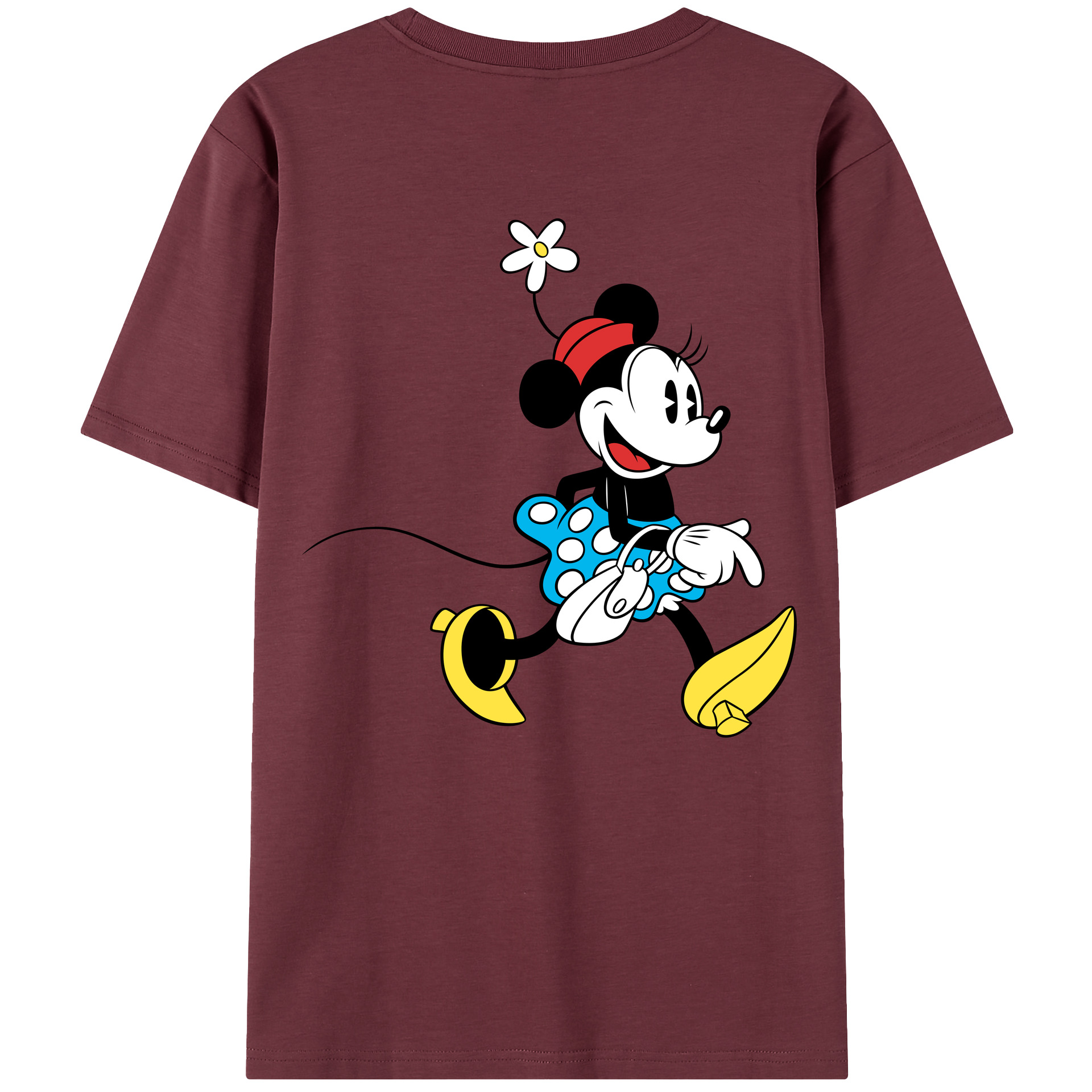 （画像用） ミッキーマウス Mickey Mouse 綿100％半袖Tシャツ（背面プリント）